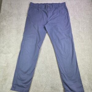 GREYSON Mens Brushed Cotton Twill Pants Size 38x31 Blue Straight Leg